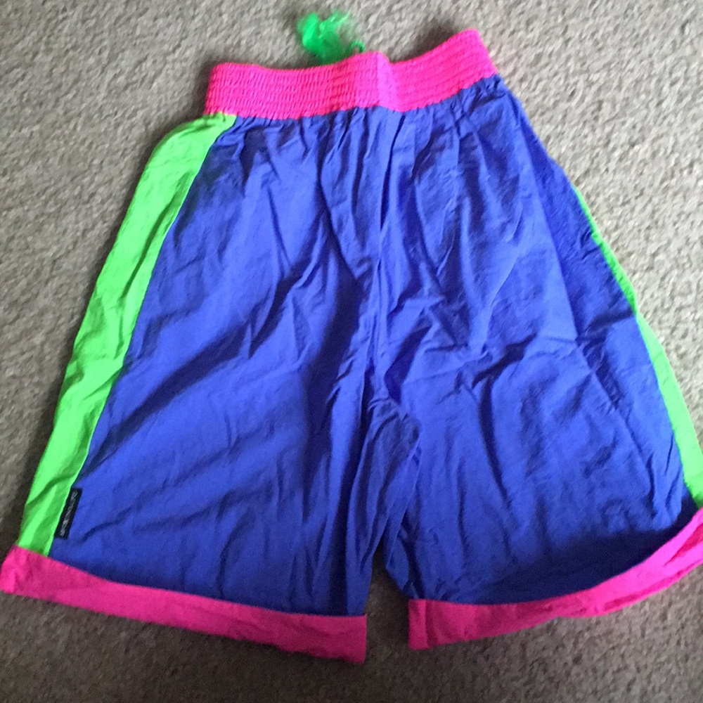Vintage retro 80s 90s neon athletic shorts - Picture 4 of 6